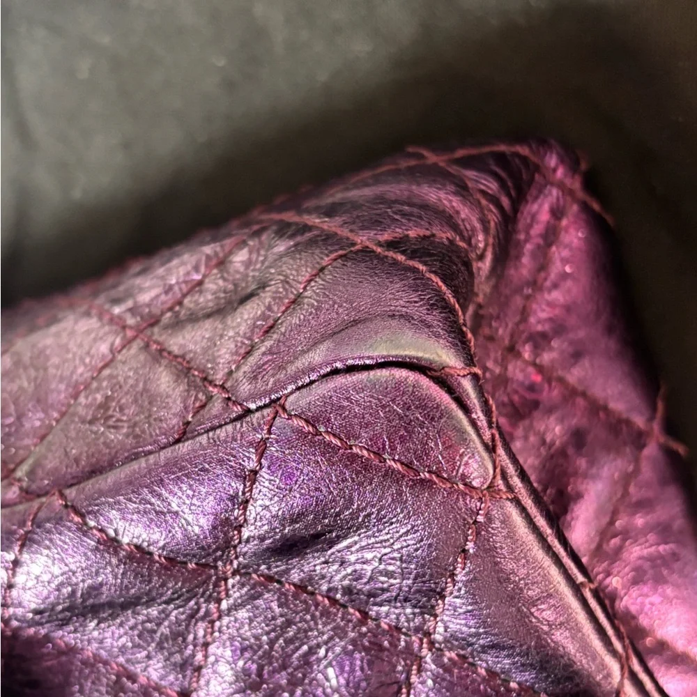 Chanel Metallic Purple Reissue Mini Double Flap - Picture 11 of 16